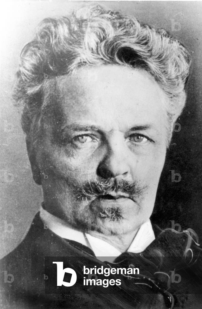 August Strindberg (b/w photo)