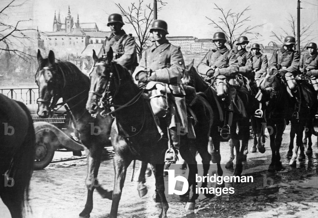 Cavalrymen in Prague, 1939