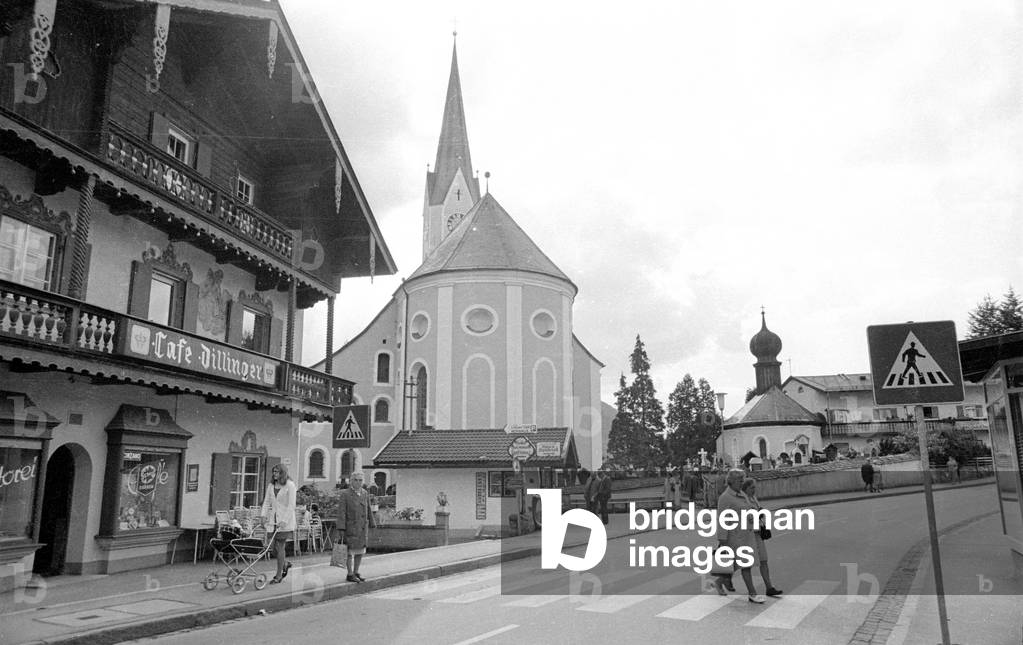 St. Sixtus in Schliersee, 1971 (b/w photo)