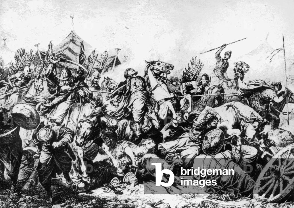 Turkish Wars: Turks before Vienna, 1683 (b/w photo)