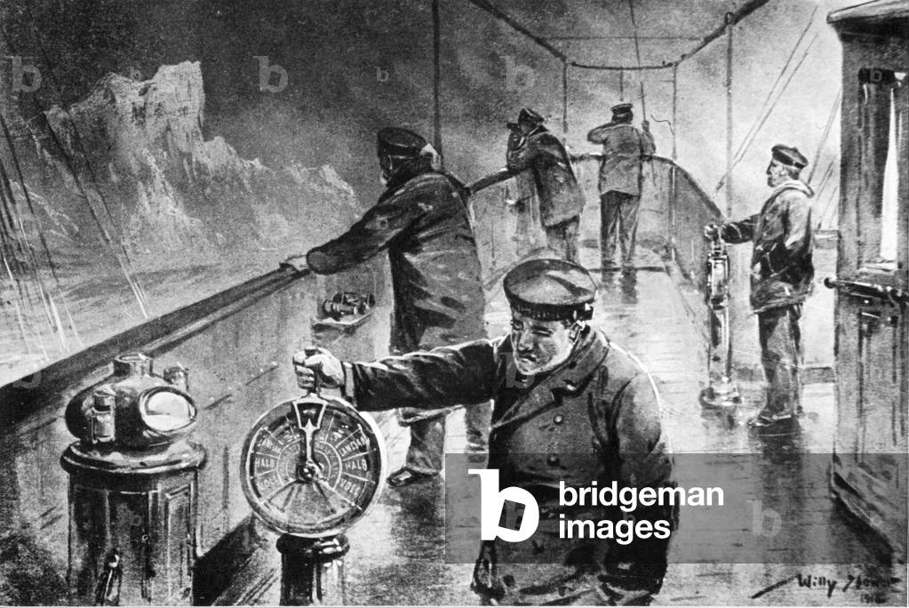 Sinking of the Titanic in contemporary depiction