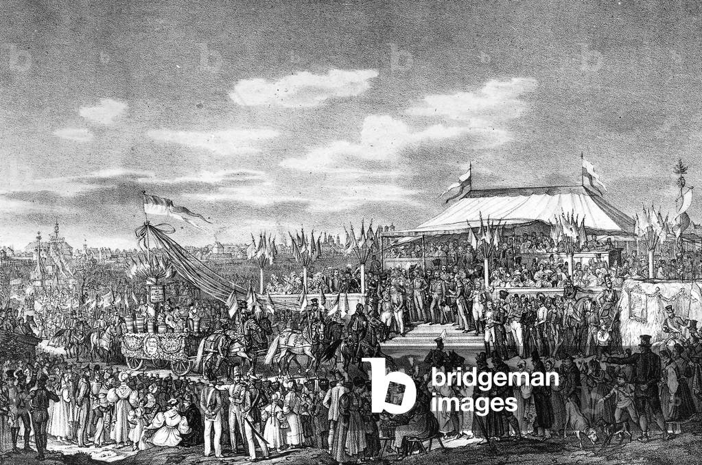 Oktoberfest in Munich 1935 (b/w photo)