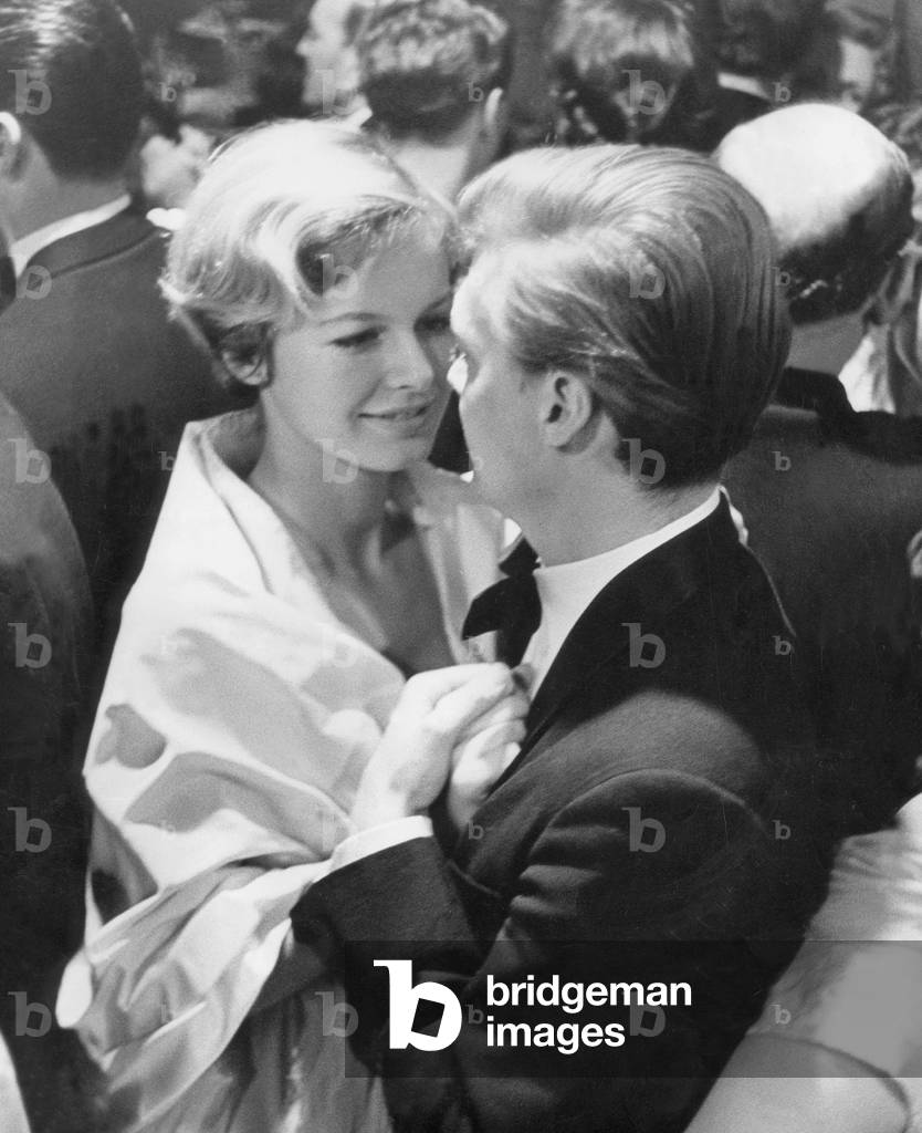 Karlheinz Boehm at a ball, 1958 (b/w photo)