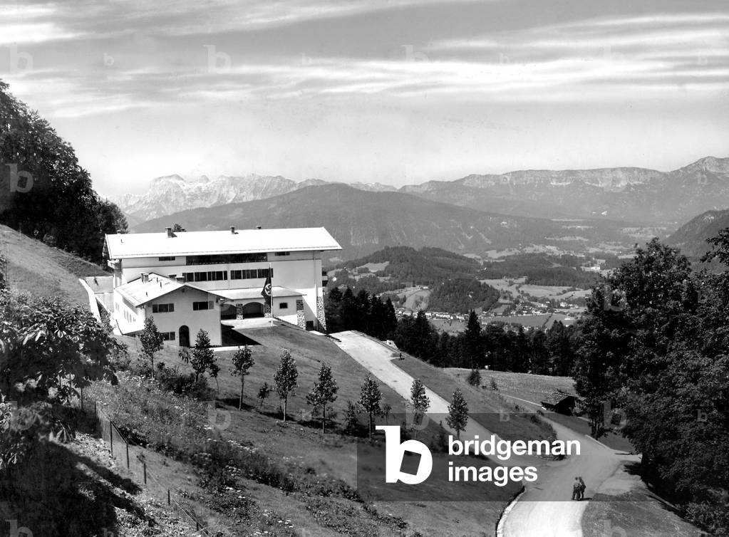The Berghof on the Obersalzberg near Berchtesgaden, 1936 (b/w photo)