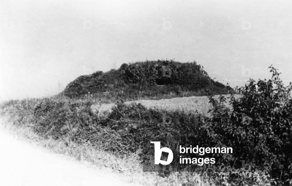 Camouflaged bunker in France, 1940