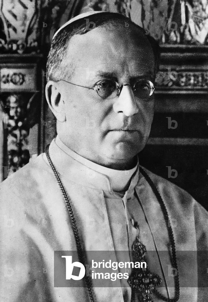 Pope Pius XI. (b/w photo)