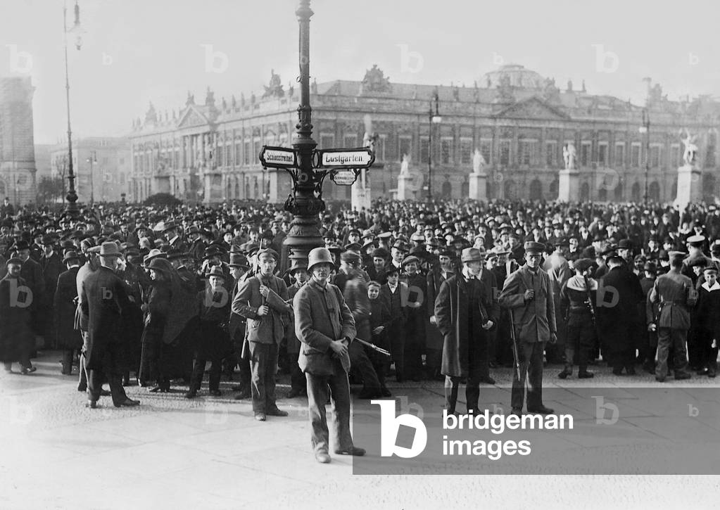 Marshal  of the Workers' and Soldiers' Council in Berlin, 1918 (b/w photo)