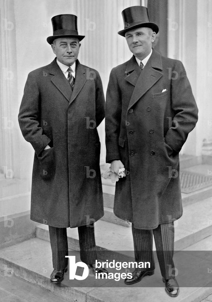 Julius Curtius and Friedrich Wilhelm von Prittwitz und Gaffron, 1932 (b/w photo)