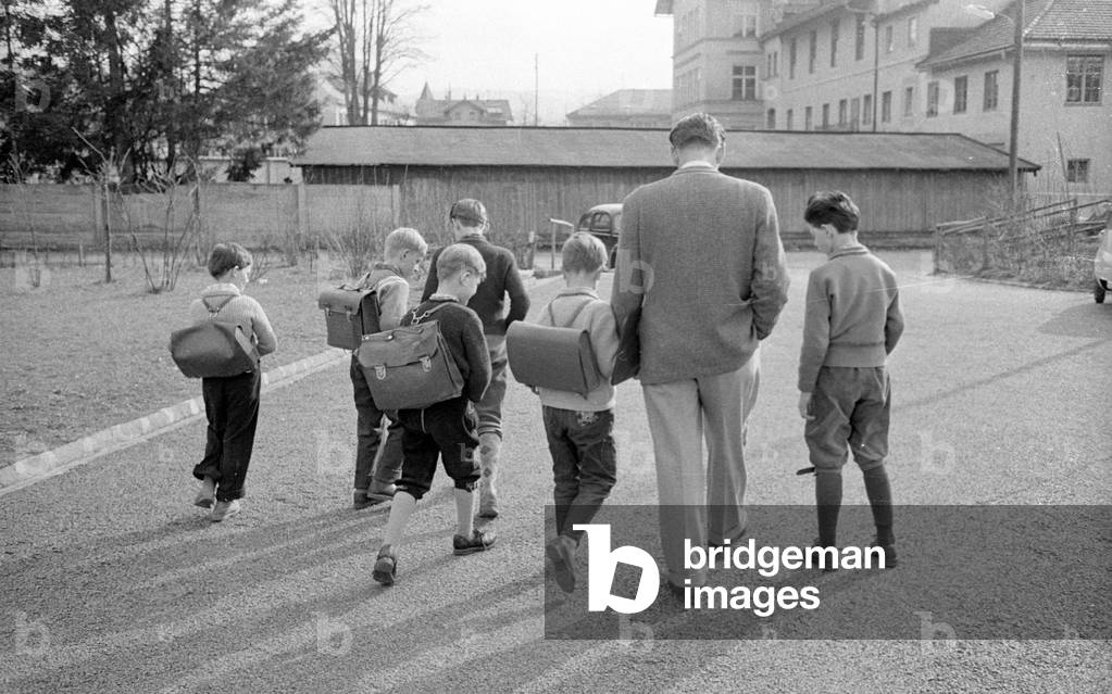 Teacher Rudolf Pikola becomes mayor, 1960 (b/w photo)