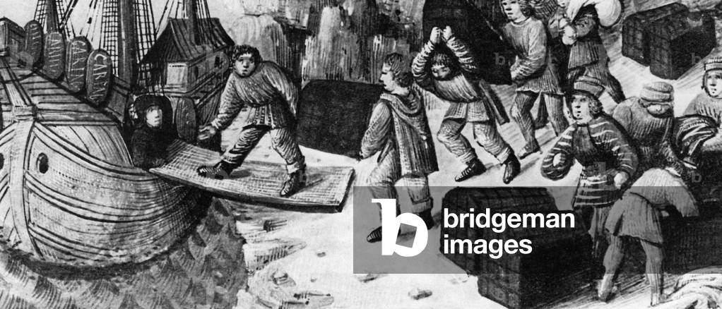 Merchant shipping, around 1450