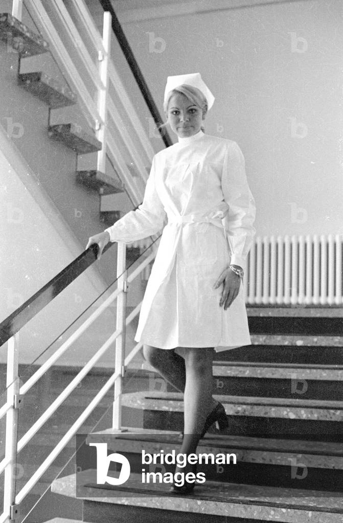Nurse, 1971 (b/w photo)