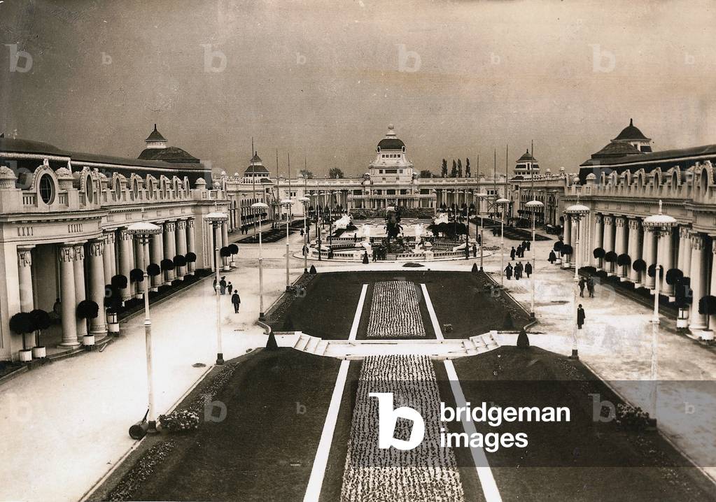World Exhibition in Gent, 1913 (b/w photo)