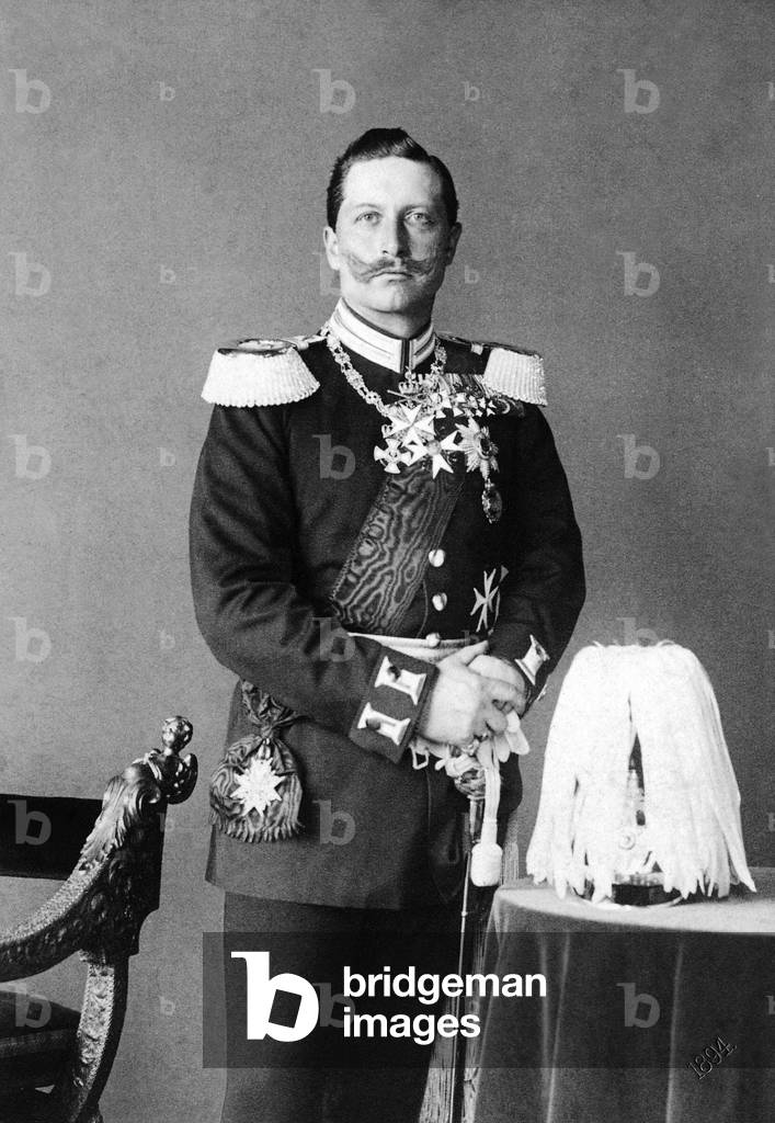 Wilhelm II, German Emperor and King of Prussia, 1894 (b/w photo)