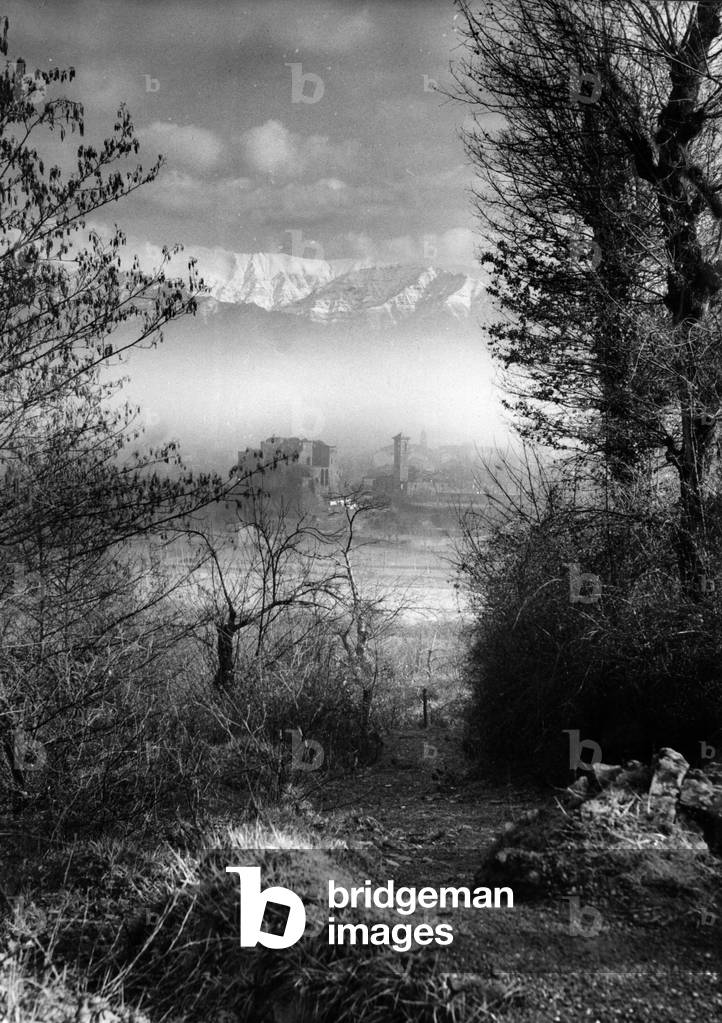 Villafranca in Italy (b/w photo)