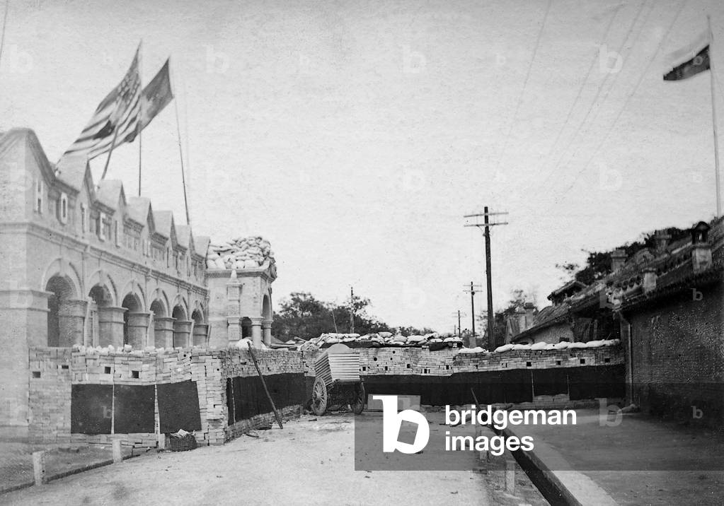German Embassy in Beijing, 1900 (b/w photo)
