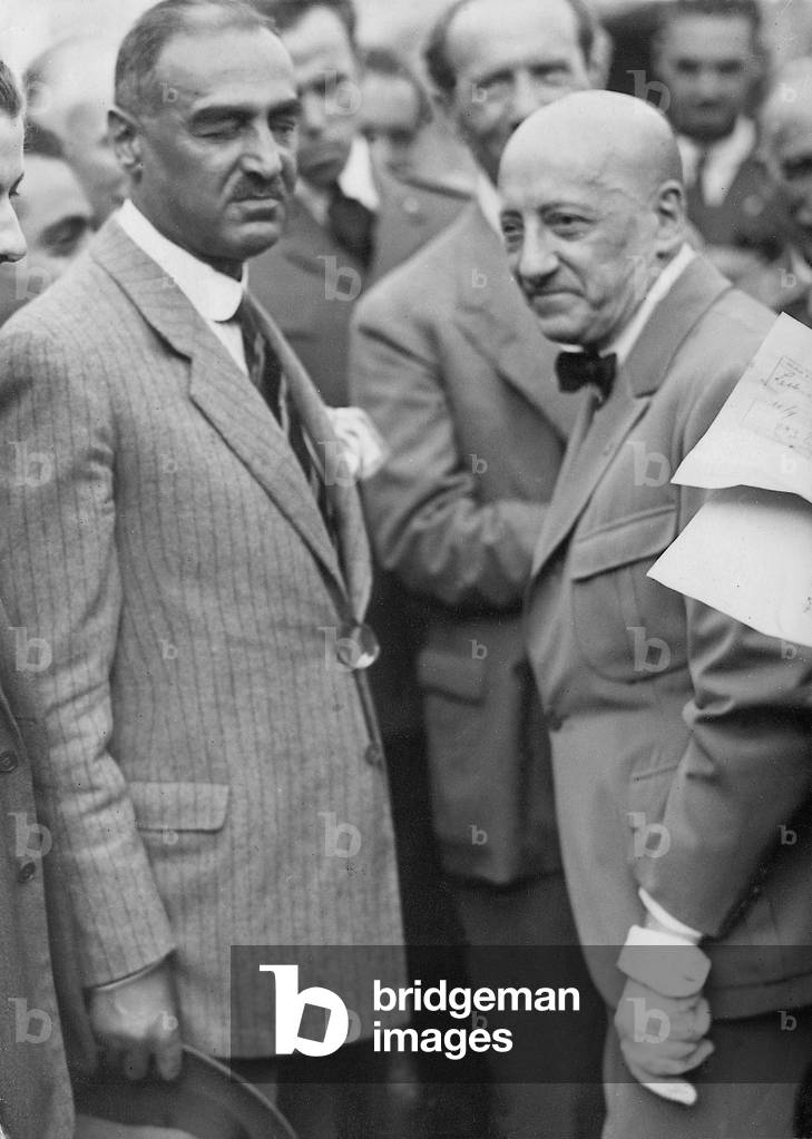 Gabriele d'Annunzio in Gardone Riviera, 1927 (b/w photo)
