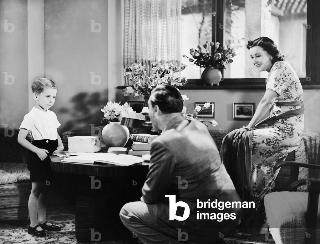 Peter Dann, Albrecht Schoenhals and Lil Dagover in 'Maja zwischen zwei Ehen', 1938 (b/w photo)