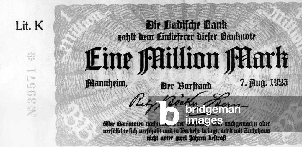 One million Mark, 1923