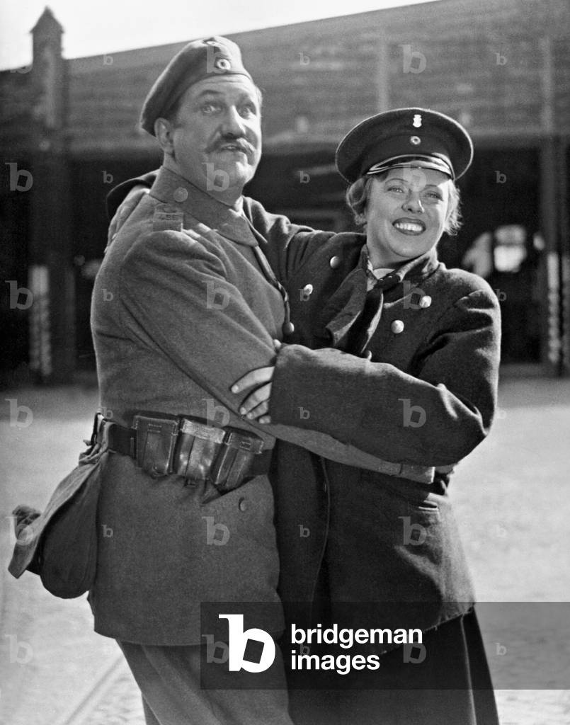 Fritz Kampers and Berta Drews 'Furlough on Word of Honor', 1938 (b/w photo)