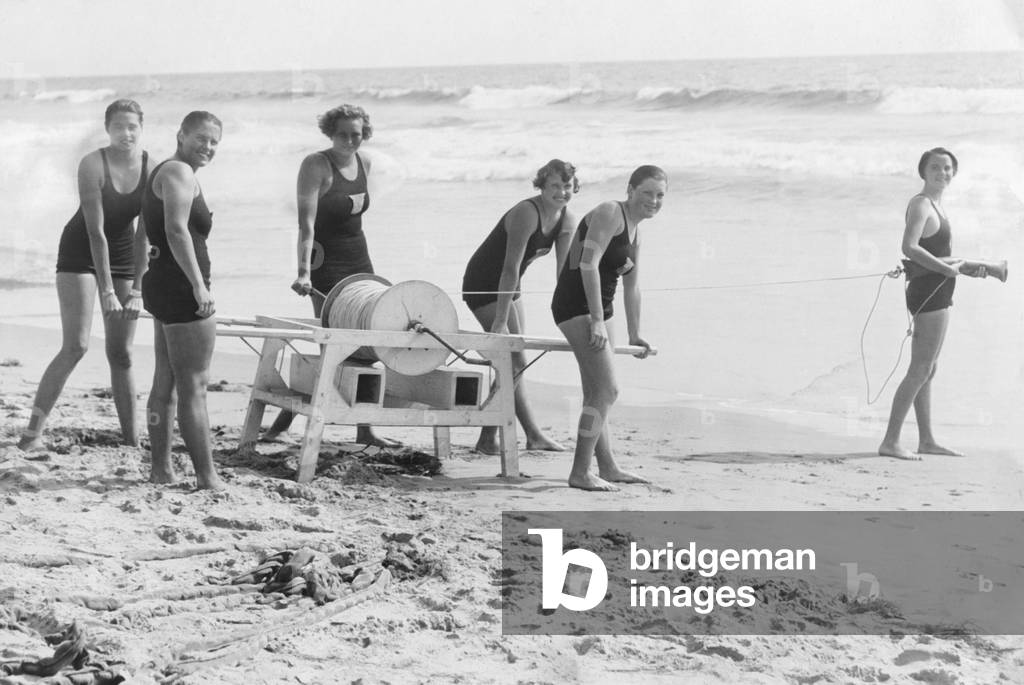 Lifeguards, 1926 (b/w photo)