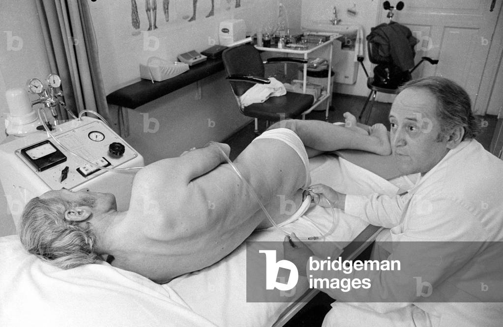 Ozone therapy, 1974 (b/w photo)