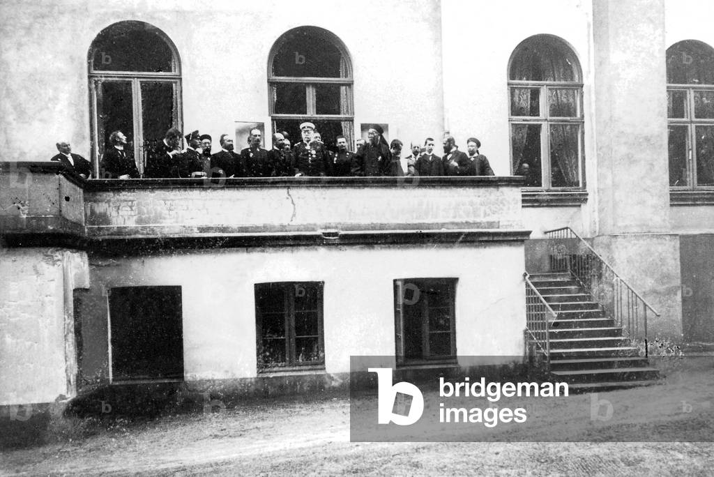 Otto von Bismarck and Li Hung Chang at Castle Friedrichsruh, 1896 (b/w photo)