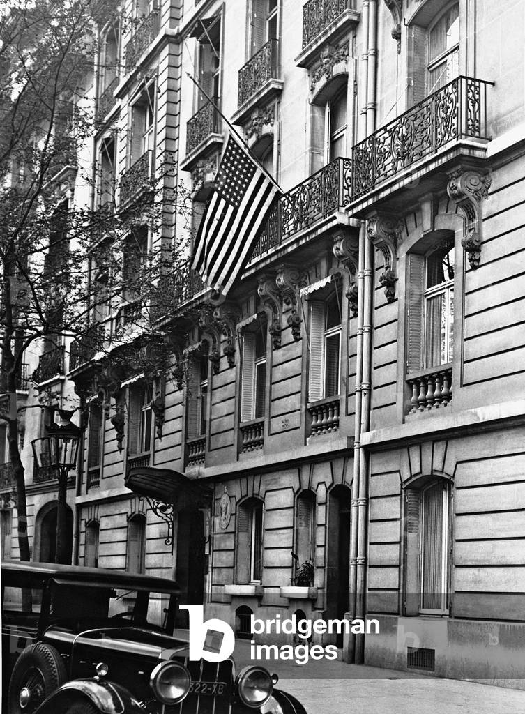 American Embassy in Paris, 1932 (b/w photo)