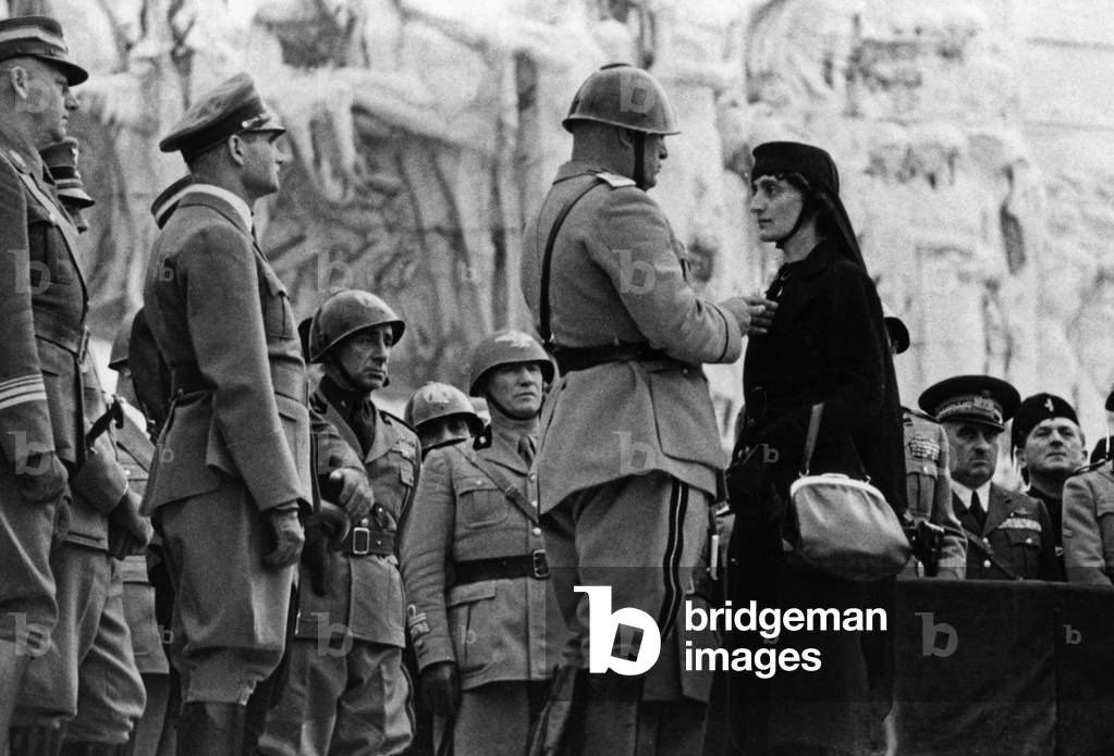 Commemoration of Italian victims of the Spanish Civil War in Rome, 1937