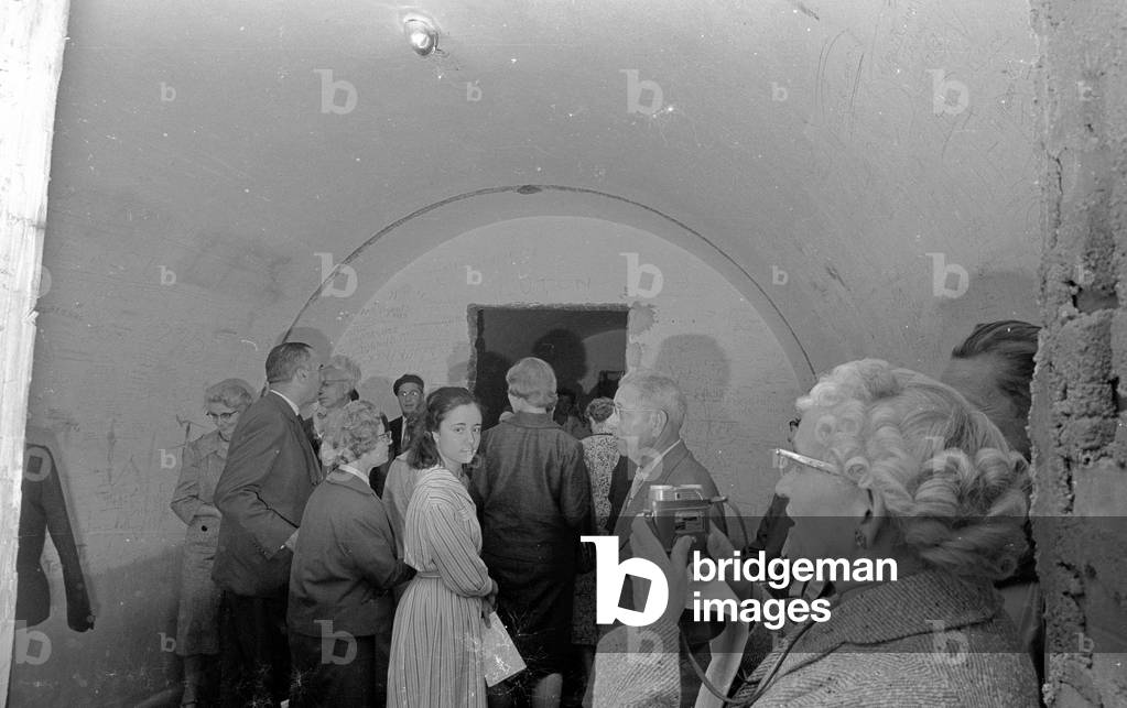 Bunker complex on the Obersalzberg, 1960 (b/w photo)