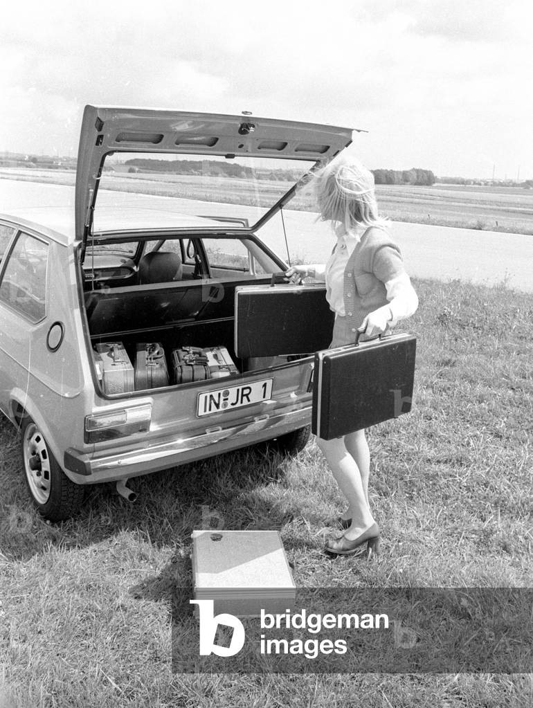 Audi 50, 1974 (b/w photo)