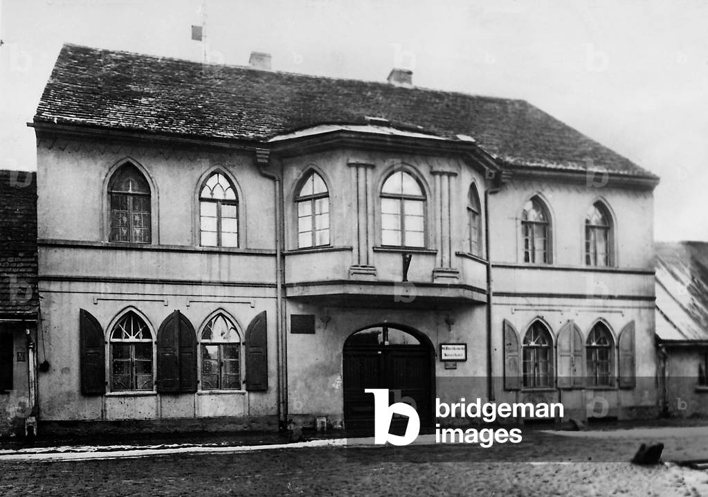 Residence of Robert Koch in Wollnstein, 1943 (b/w photo)