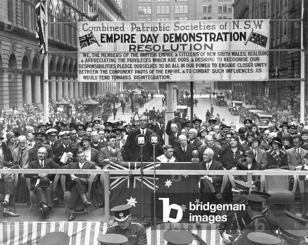 'Empire Day' in Australia, 1932 (b/w photo)