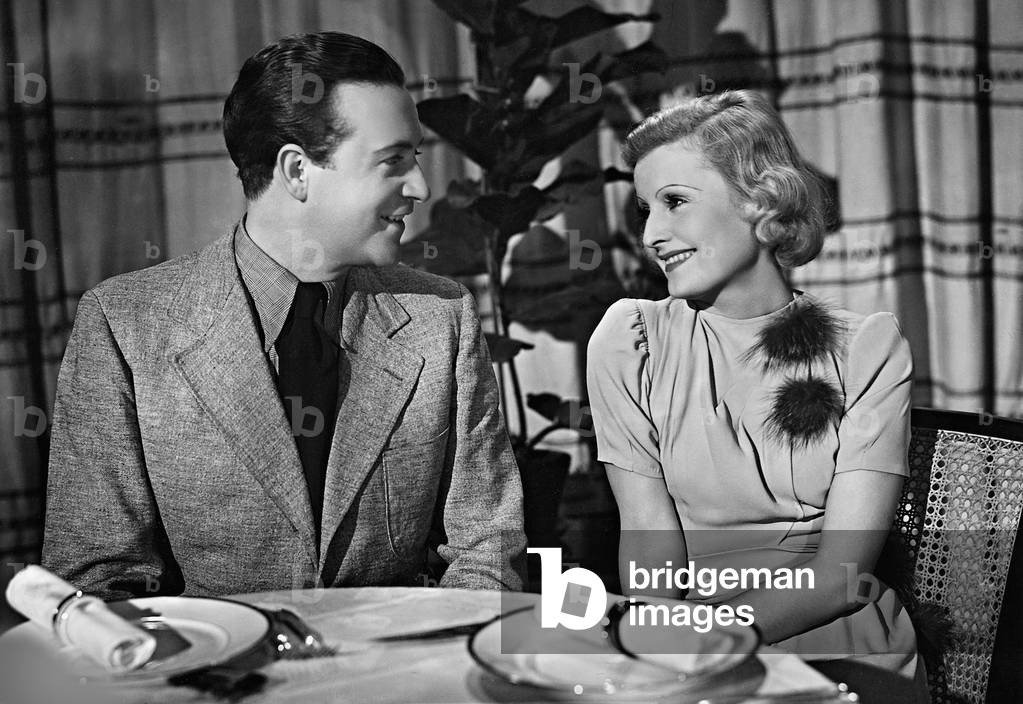 Lilian Harvey and Willy Fritsch in 'Frau am Steuer', 1939 (b/w photo)