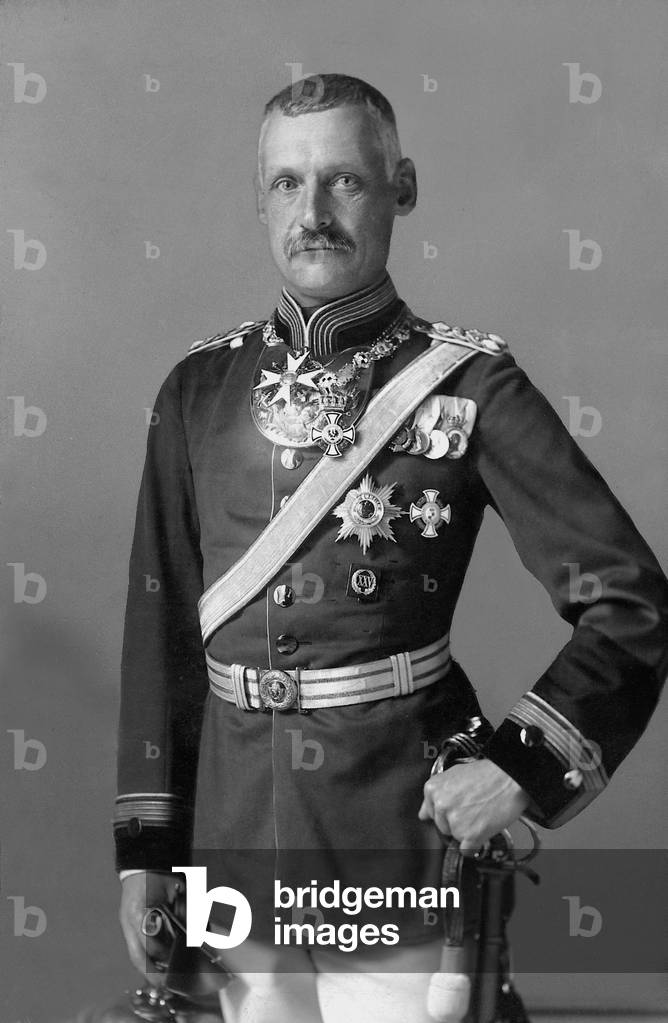 Crown Prince Rupprecht of Bavaria, 1913 (b/w photo)