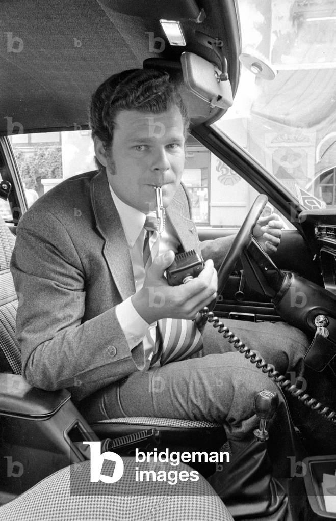 Voluntary Rescue Service in Munich, 1974 (b/w photo)