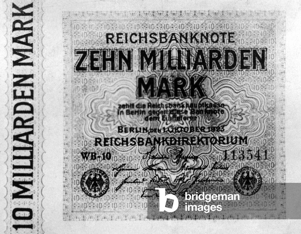 Ten billion Mark note, 1923