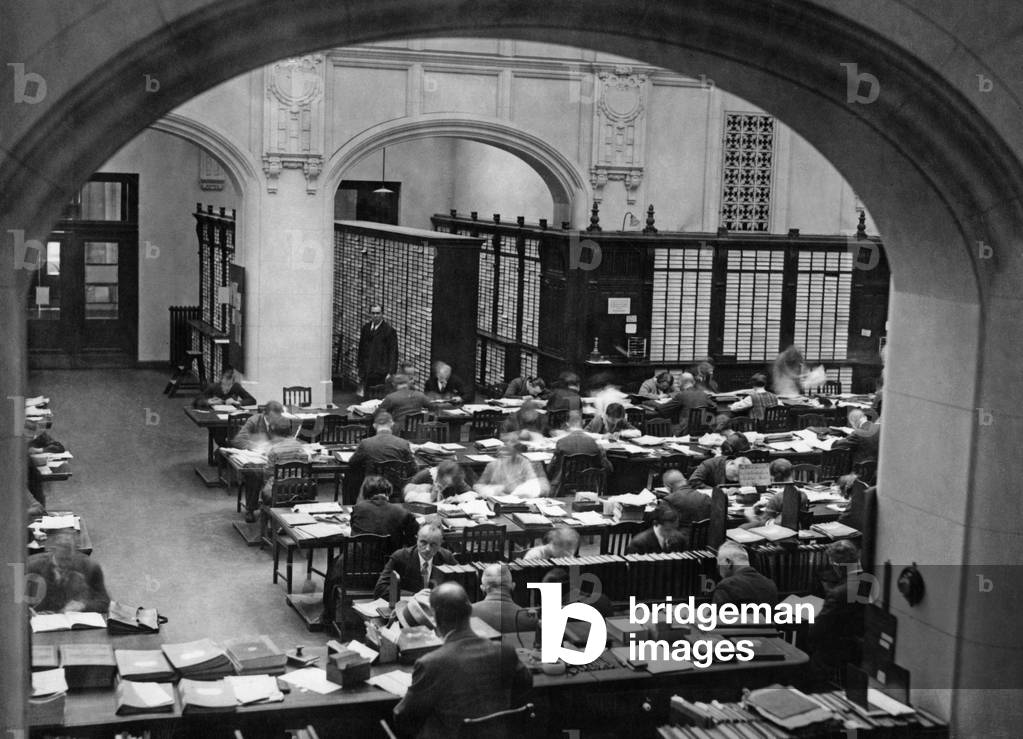 Reich Patent Office in Germany, 1945 (b/w photo)