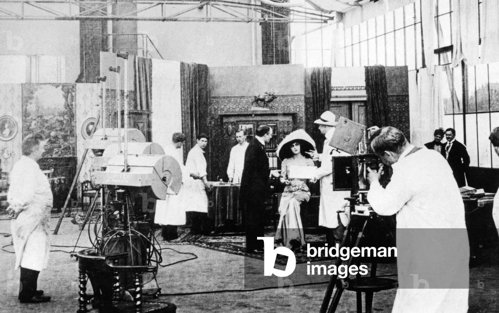Preparations for a film shooting, 1920
