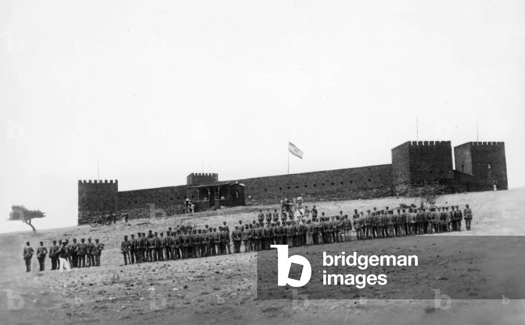 German fortress in German South-West Africa (b/w photo)