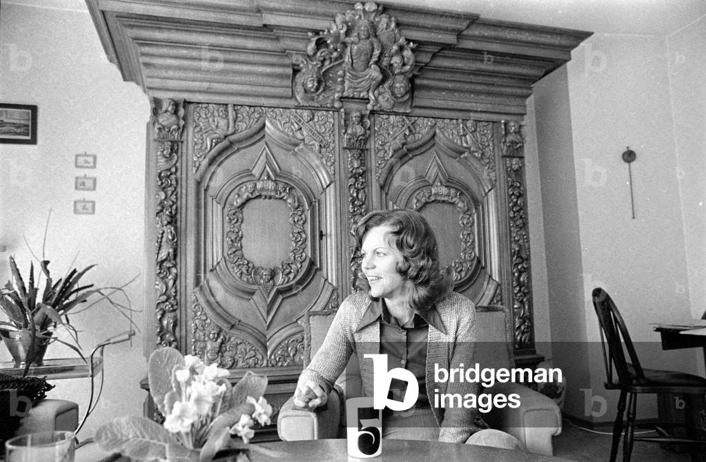 Agnes Maier, 1974 (b/w photo)