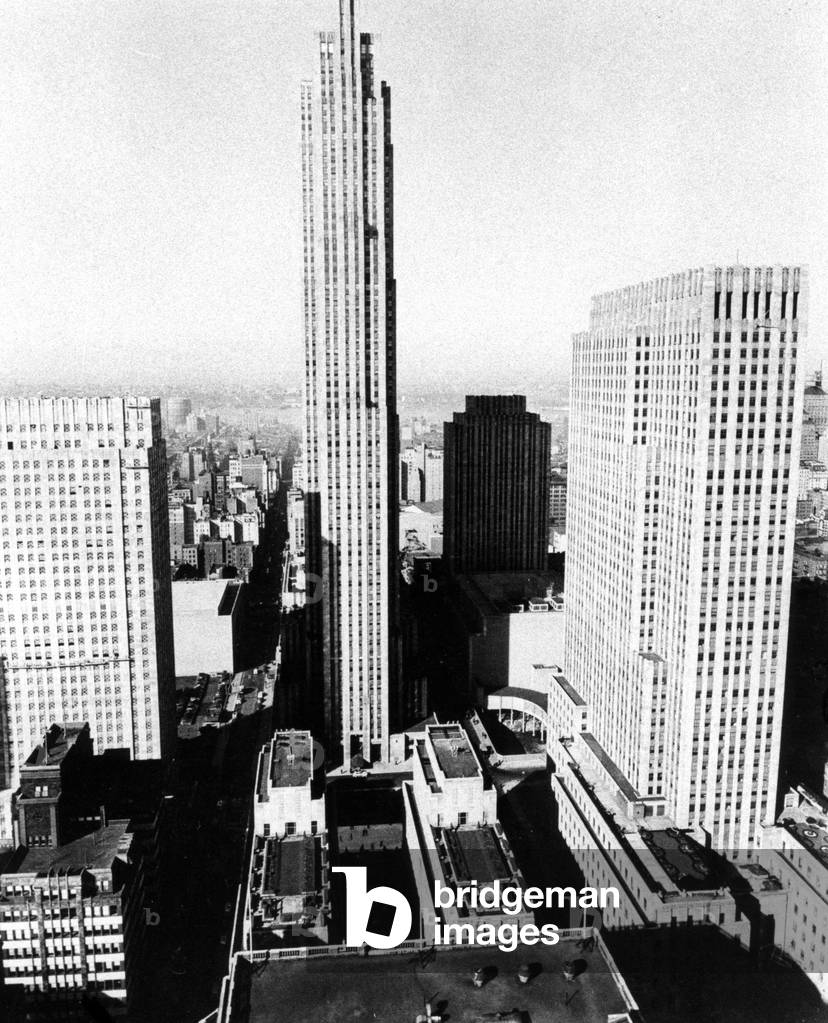 Rockefeller Center, New York City, 1937 (b/w photo)