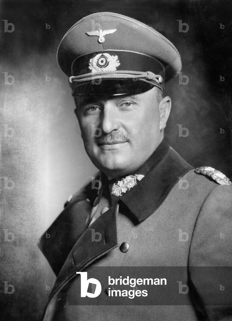 General of the artillery Karl Becker, 1937 (b/w photo)