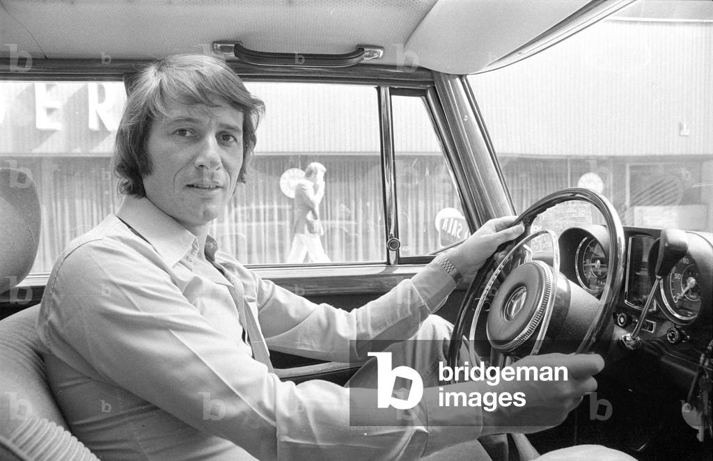 Udo Jürgens in Munich, 1974 (b/w photo)