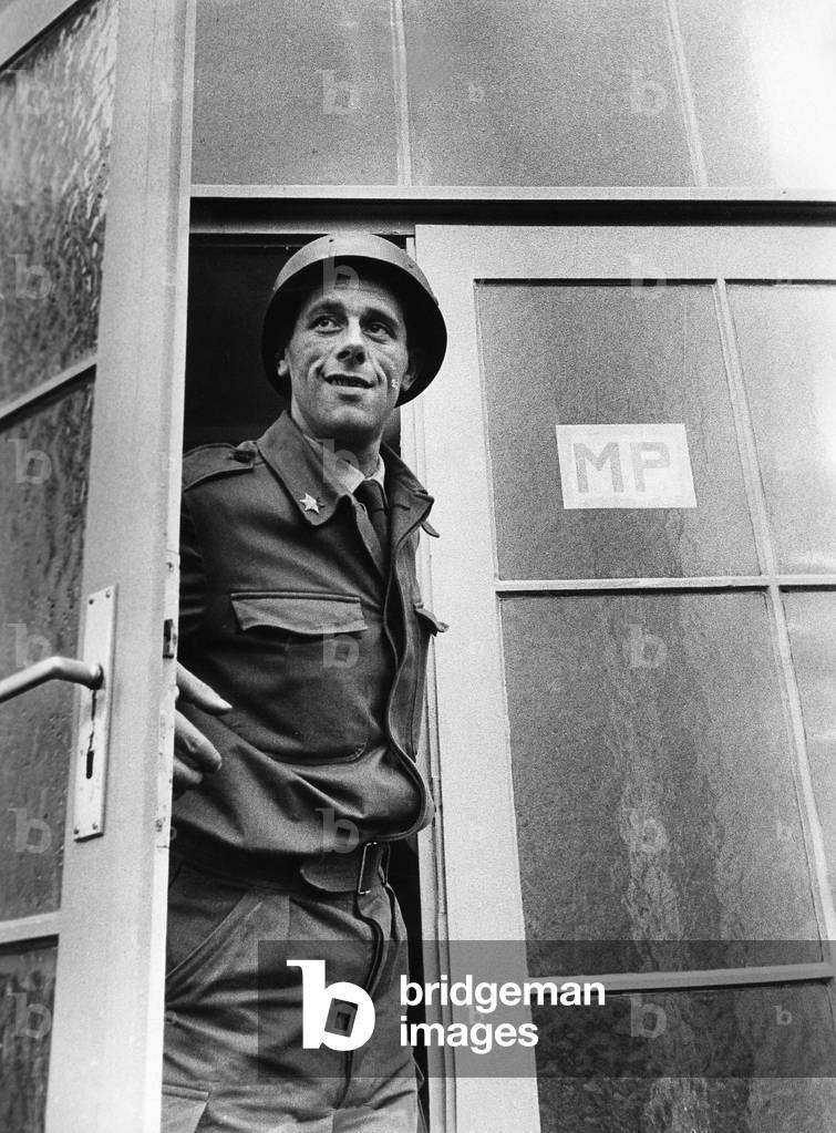 Feldjaeger in Andernach, 1956 (b/w photo)