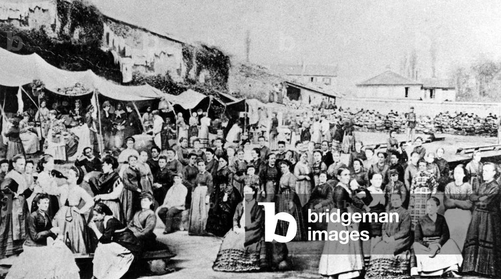 Paris Commune, 1871 (b/w photo)