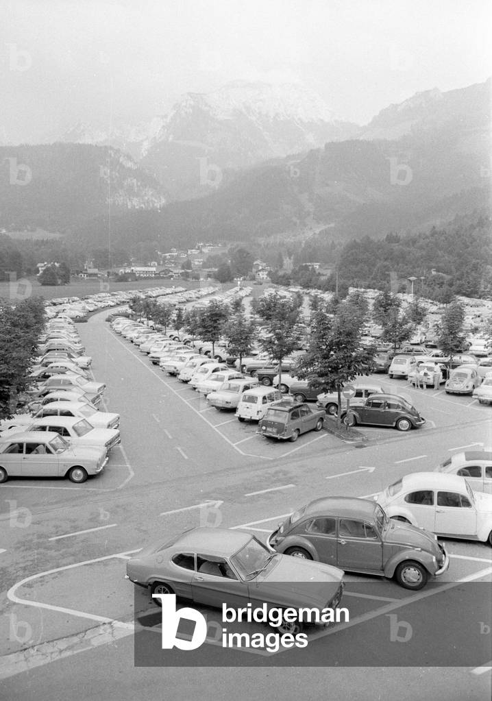 Tourism in Bavaria, 1971 (b/w photo)
