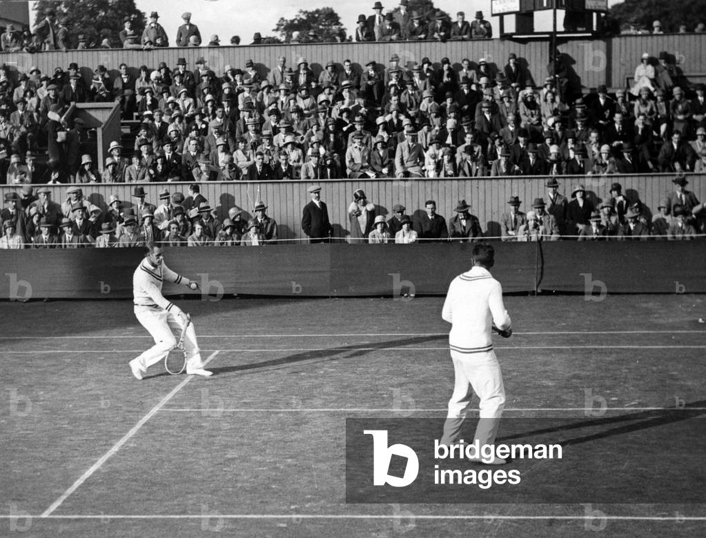 Bill Tilden and Frank Hunter, Wimbledon 1928