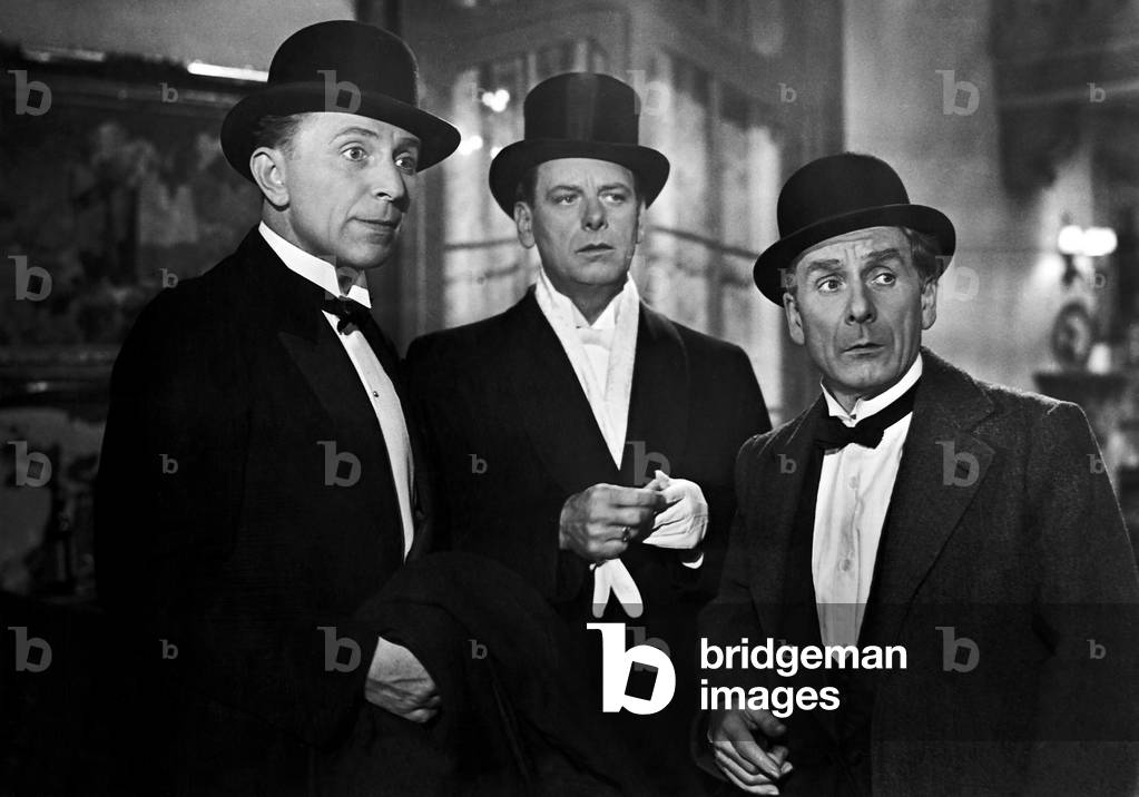 Theo Lingen, Johannes Riemann and Paul Kemp, 1943 (b/w photo)