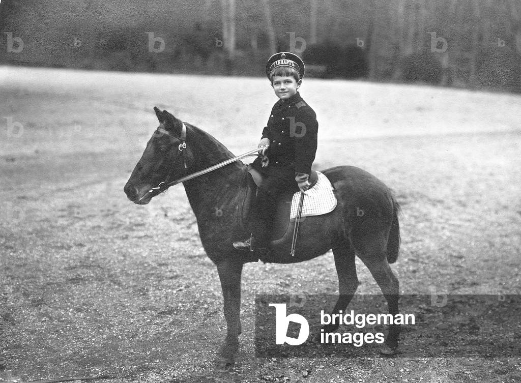 Alexei, son of Czar Nicholas II of Russia (b/w photo)