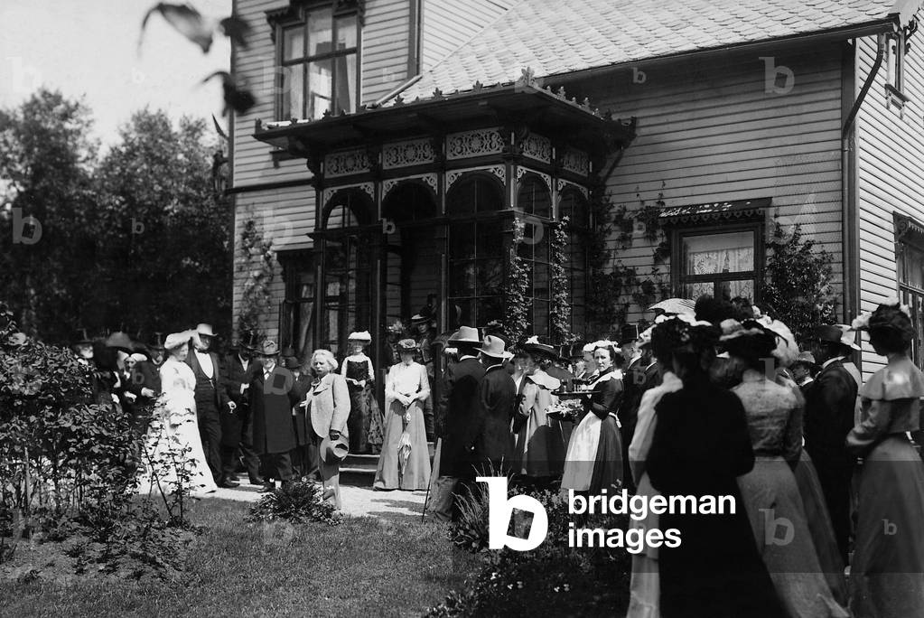 60. Anniversary of Edvard Grieg in Bergen, 1903 (b/w photo)